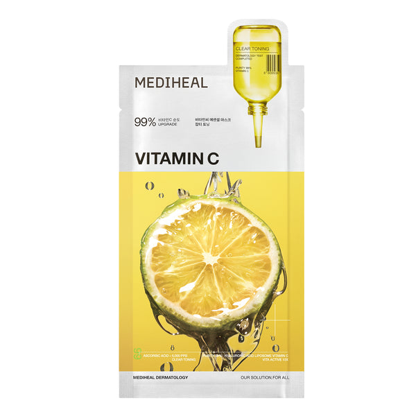 MEDIHEAL VITAMIN C フェイスマスクプランエス Vitamin C Essential Mask Clear Toning – Mediheal US
